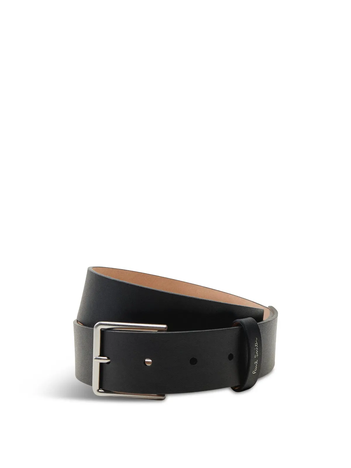 Belt Stitch Leather Black 1
