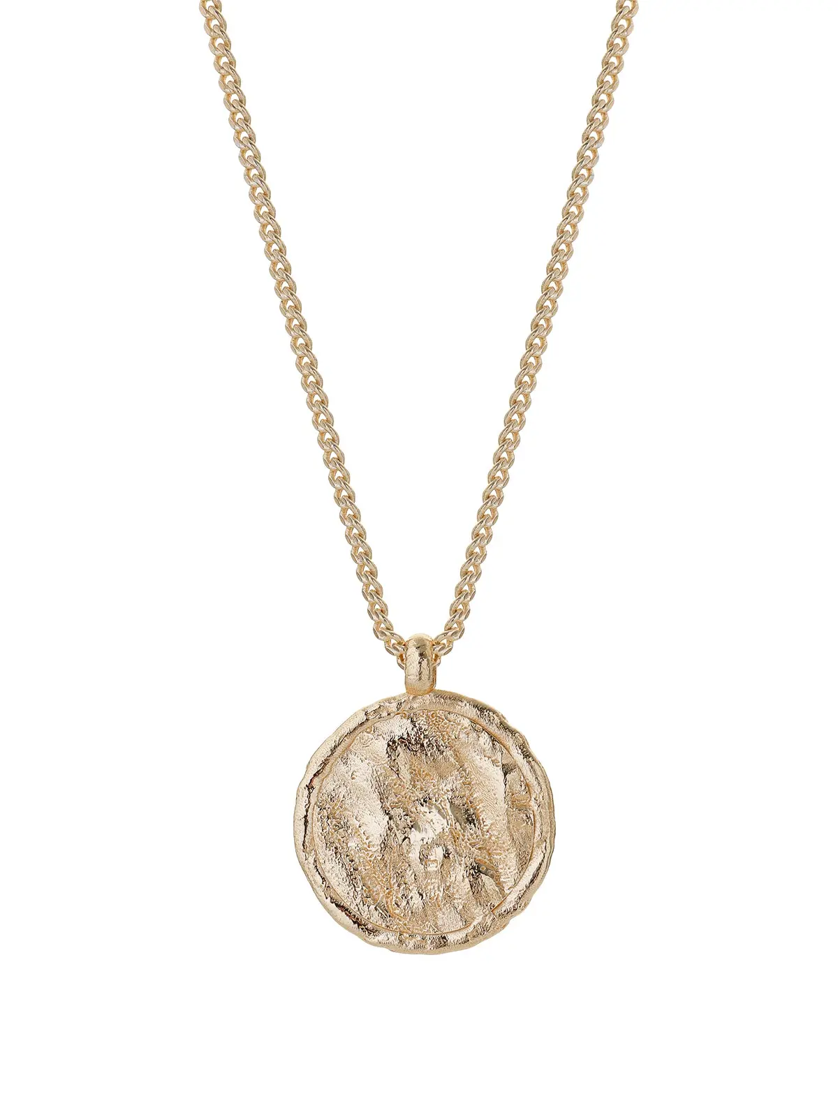 Arc Pendant Necklace Gold 1
