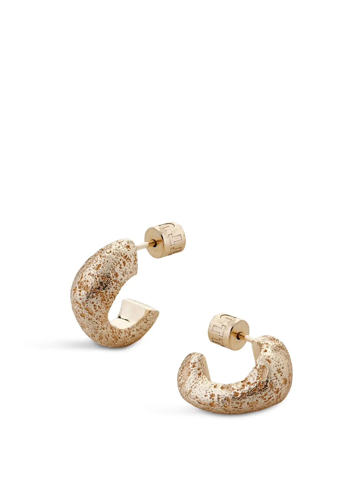 River Hoop Earrings Gold 1