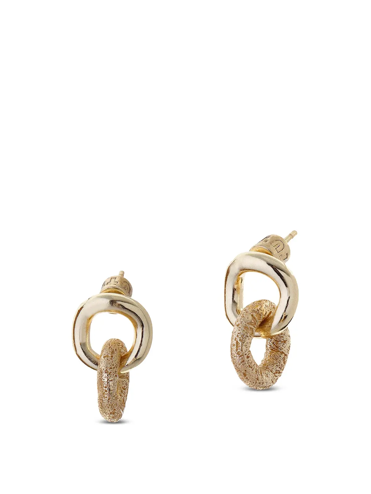 Bind Drop Earrings Gold 1