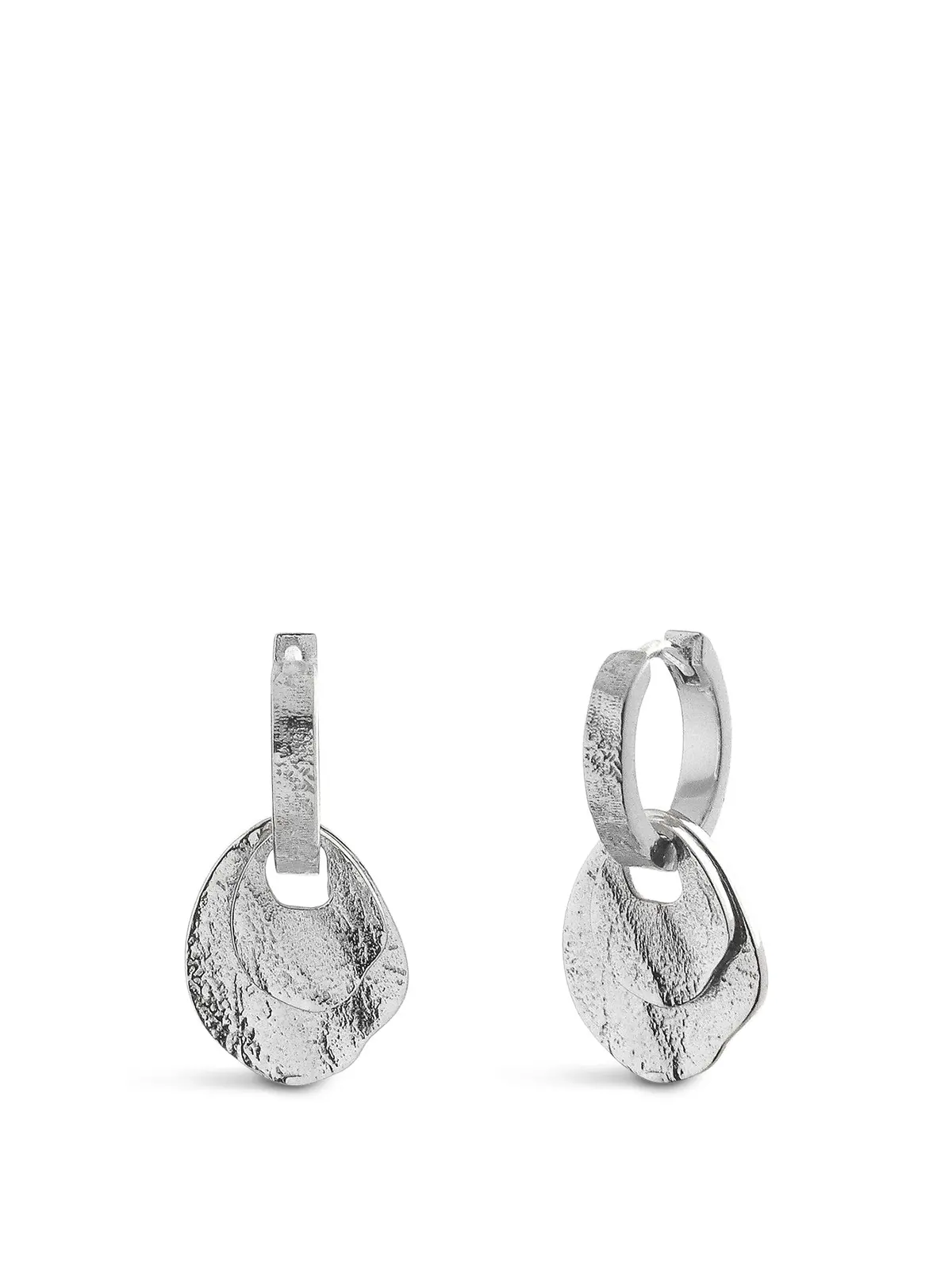 Baia Drop Earrings Silver 1