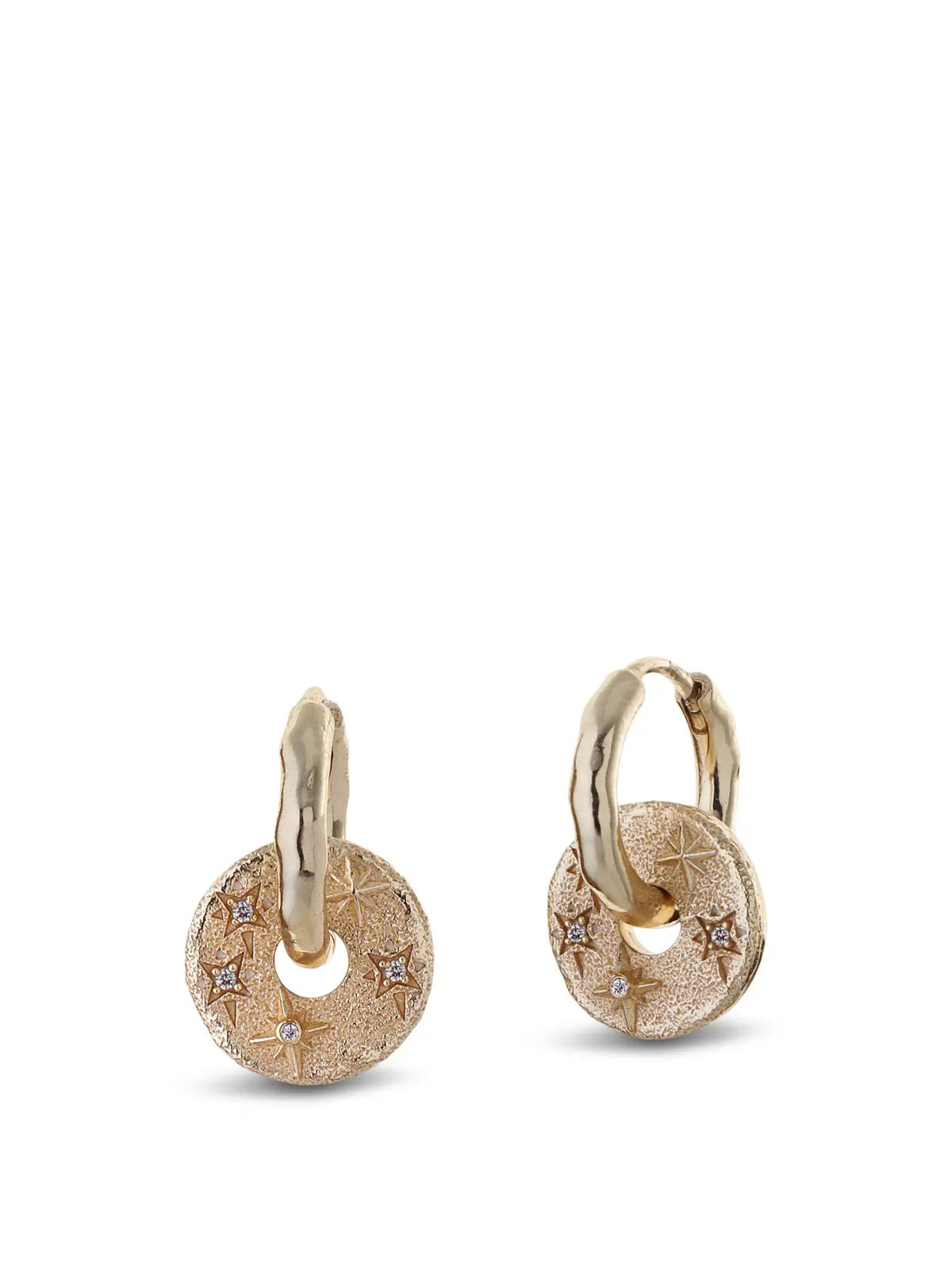 Celestial Drop Earrings Gold 1