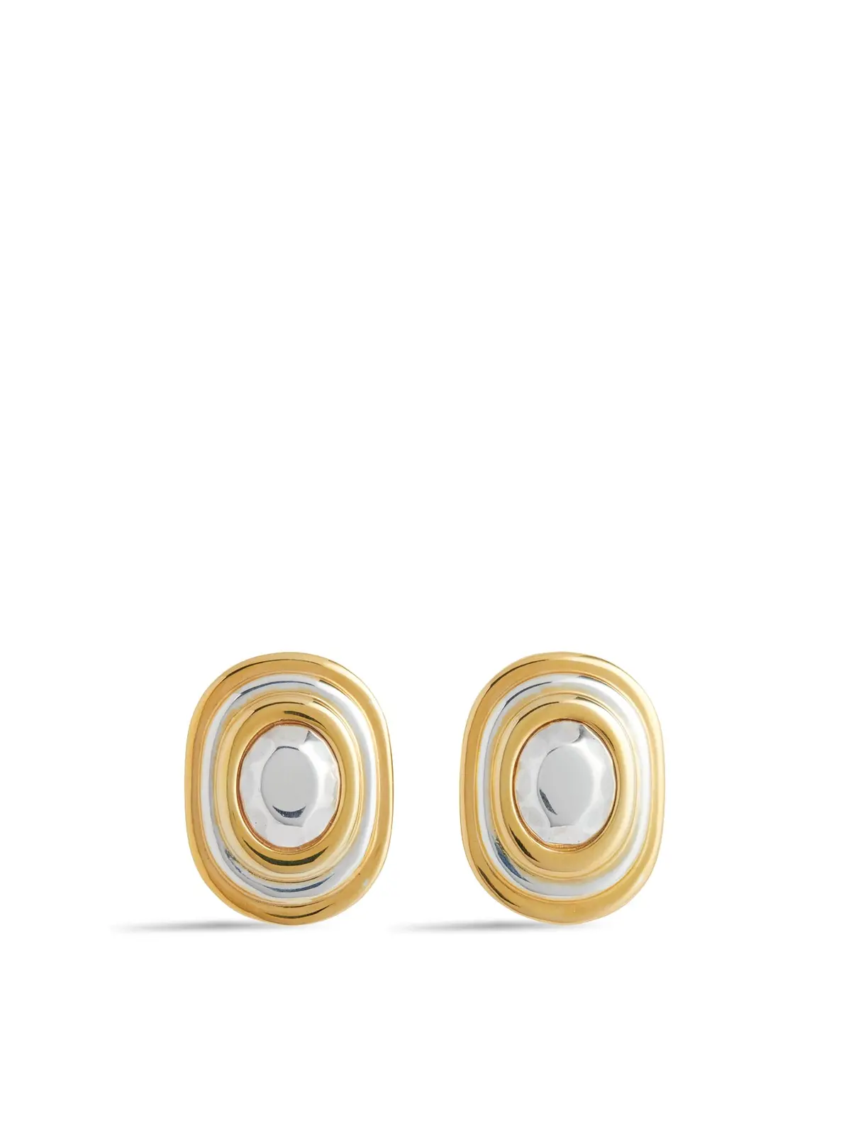 Duo Coco Earrings Gold Silver 1
