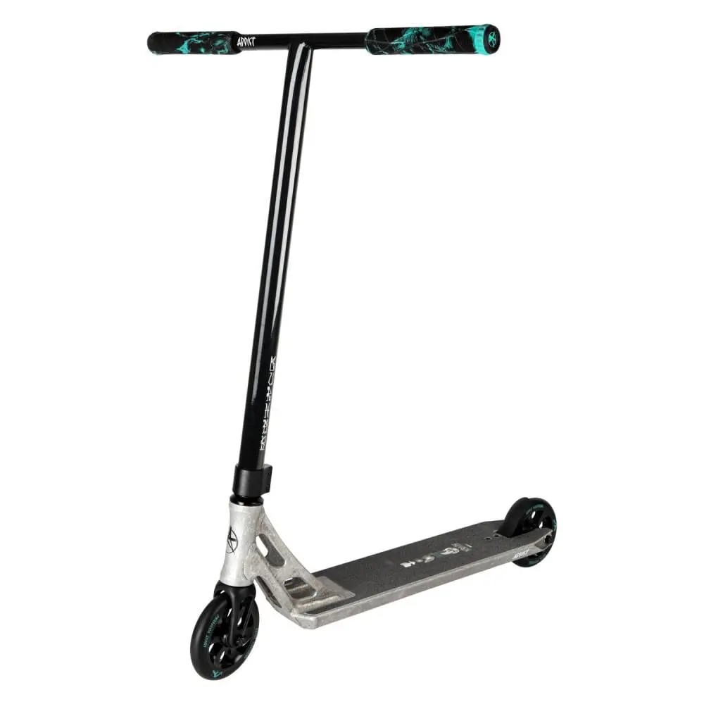 Addict Burner Glitch Complete Stunt Scooter, Black/Raw 1