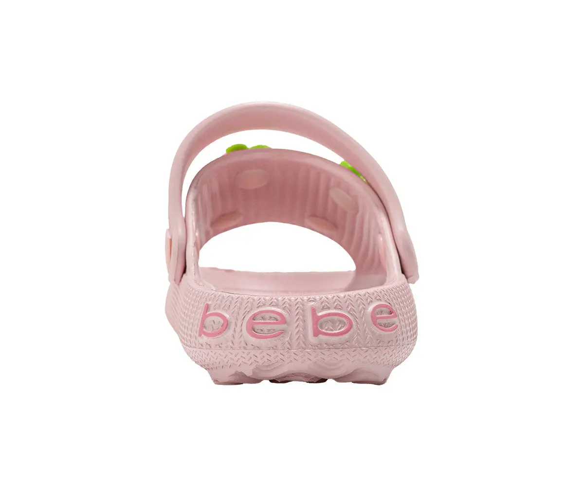 Bebe Toddler Girl's Lightweight Eva Slide With Cherry Charms 5