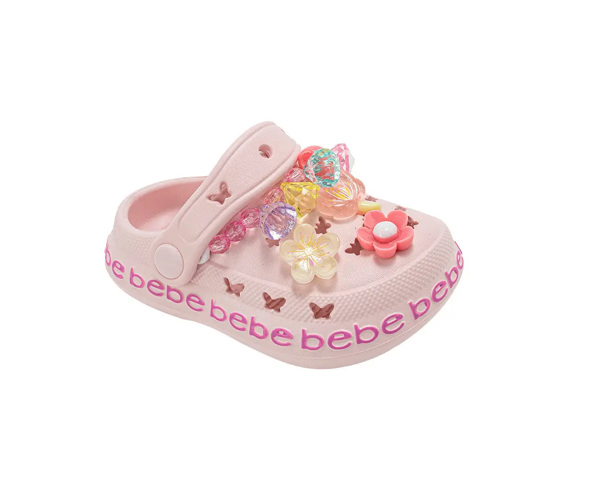 Bebe Toddler Girl's Eva Clogs - Lightweight And Comfortable, Featuring Sparkling Gems And Charms 1