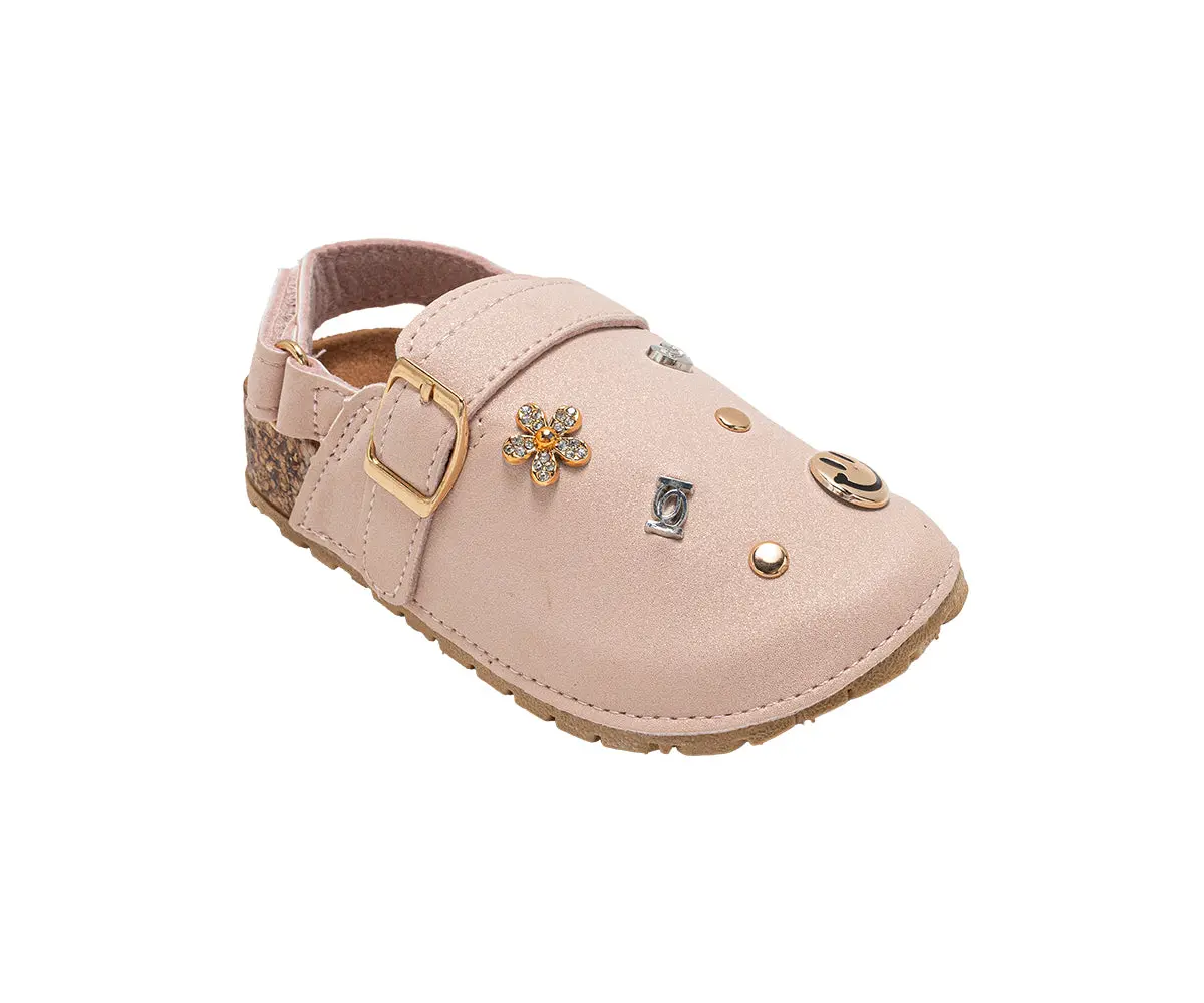 Bebe Toddler Girls' Clogs – Slip-On Clog Sandals With Buckle Strap, Comfortable Slingback Shoes For Girls 1
