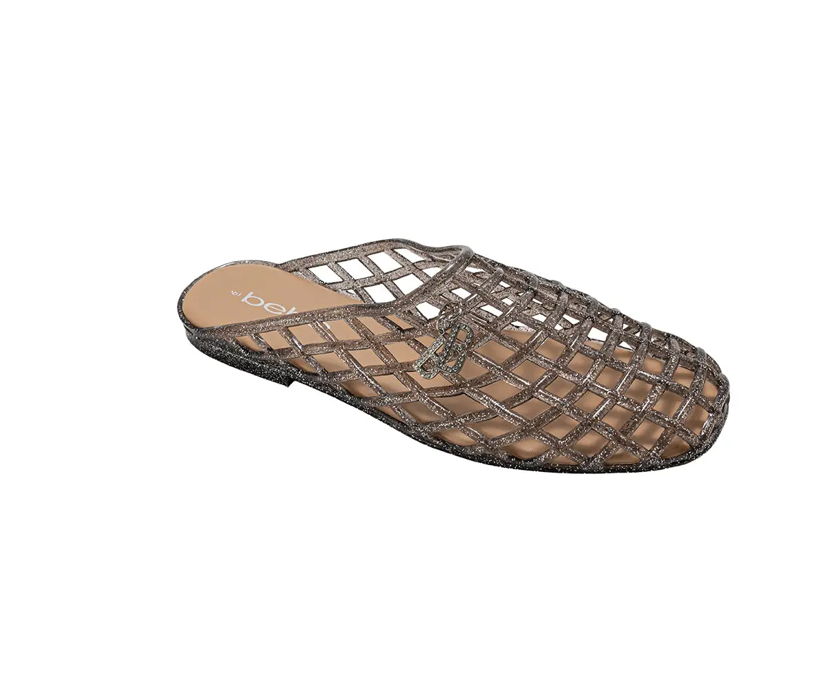 Bebe Women’S Jelly Sandals – Cute Flat Sandals, Jelly Shoes For Women With Dangling Charms 1