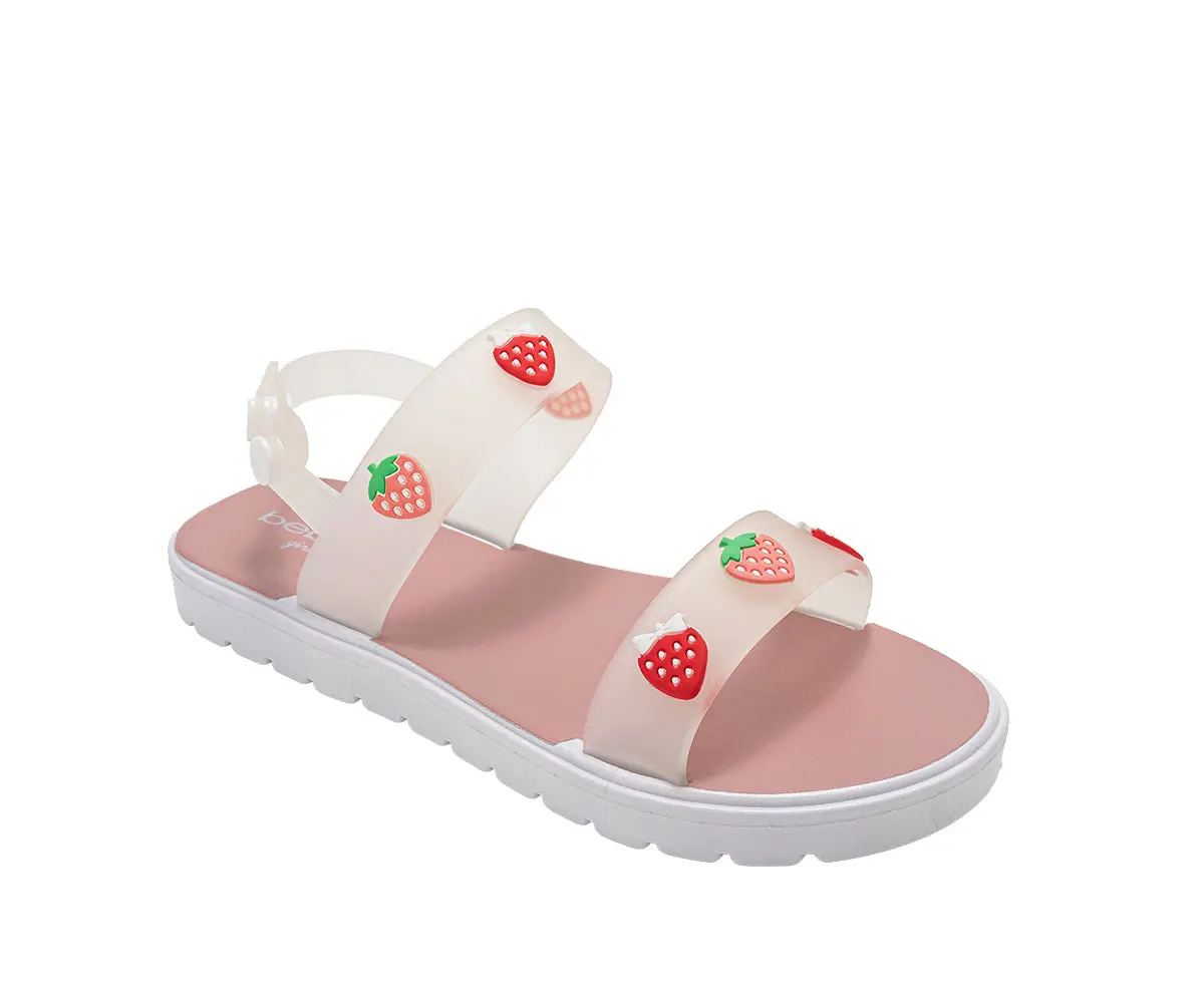 Bebe Girl's Pcu Sandal With Strawberry Charms 1