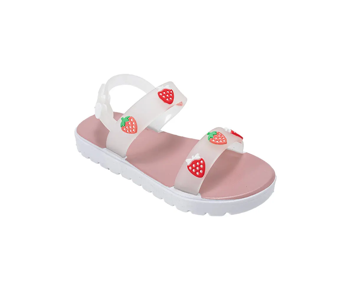 Bebe Toddler Girl's Pcu Sandal With Strawberry Charms 1