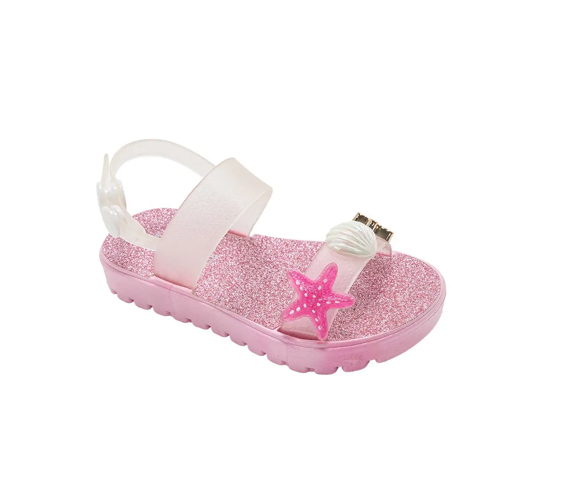Bebe Toddler Girl's Pcu Sandal With Sea Life Charms 1