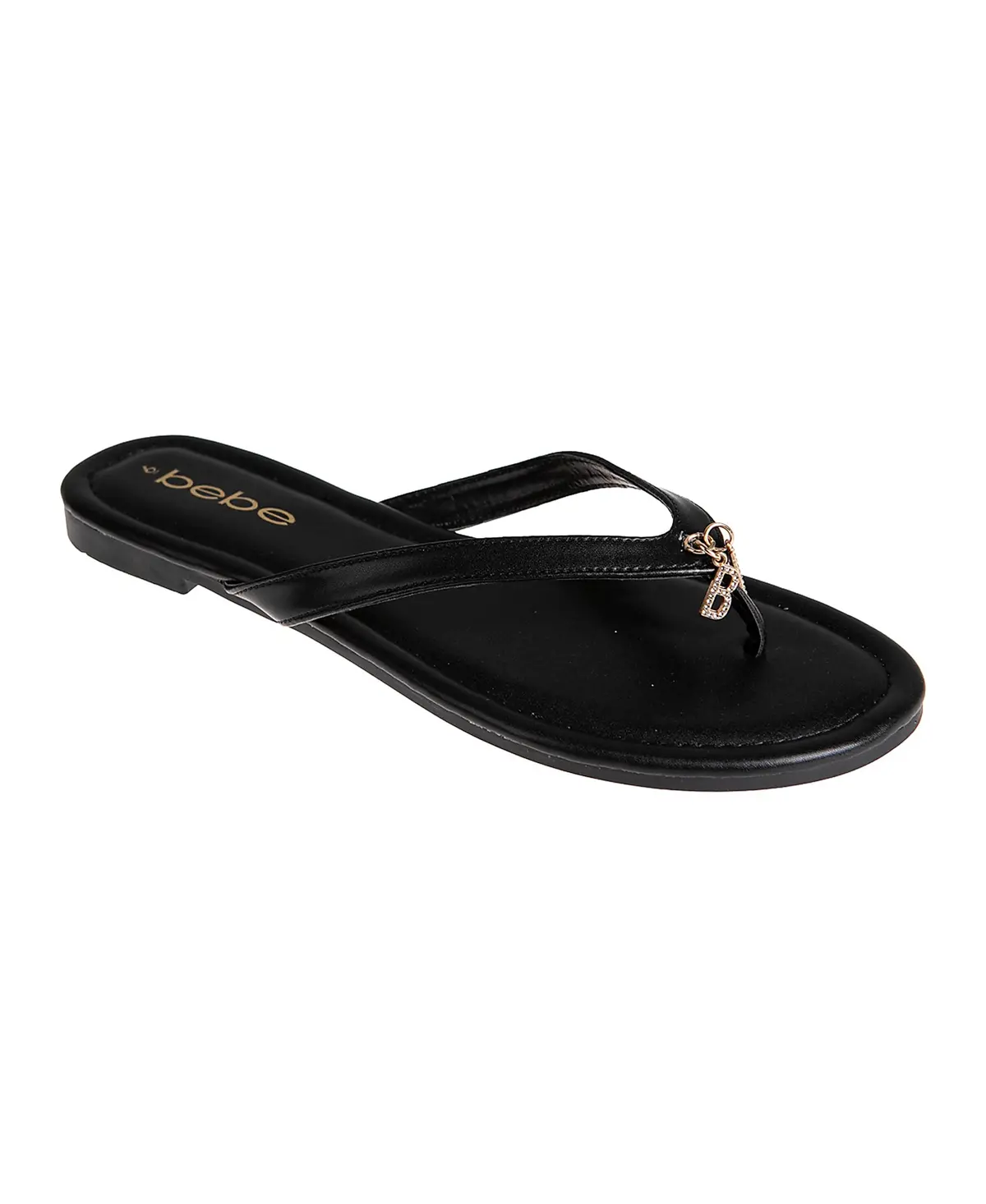 Bebe Women's Fashion Sandal With Double B Dangle Charm 1