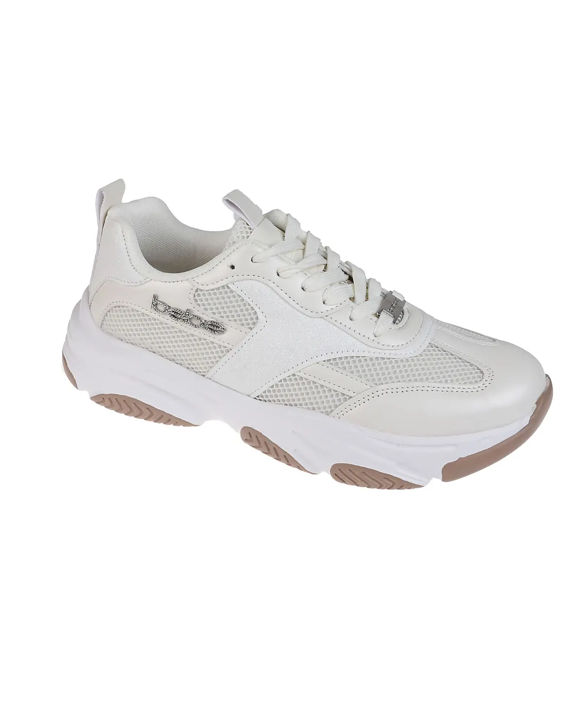 Bebe Women's Sneaker With Chunky Outsole And Mixed Material Upper 1