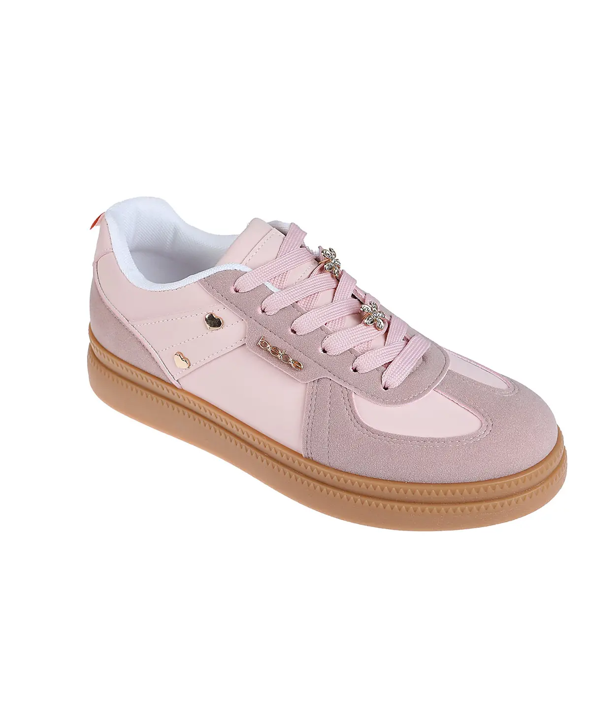 Bebe Women's Fashion Sneaker – Hardware & Novelty Charms 1