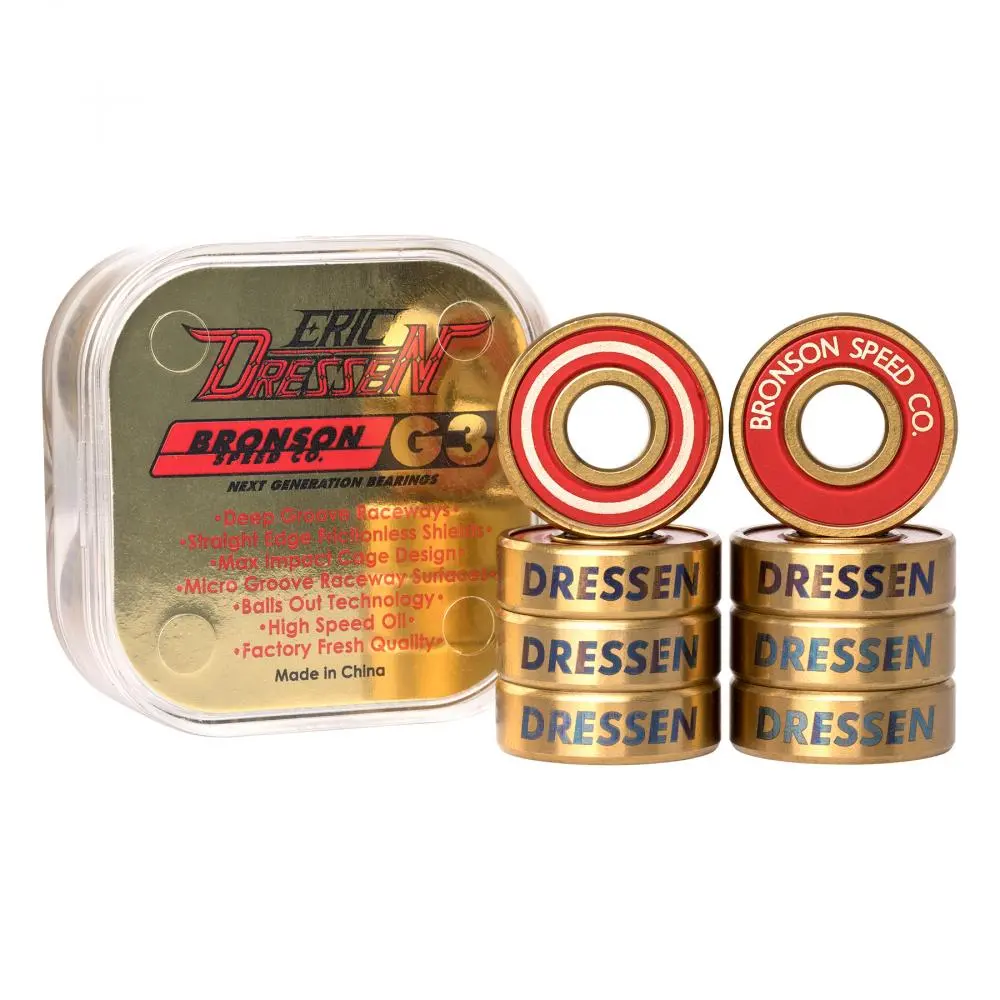 Bronson Speed Co. Eric Dressen Pro G3 Bearings, Gold 1