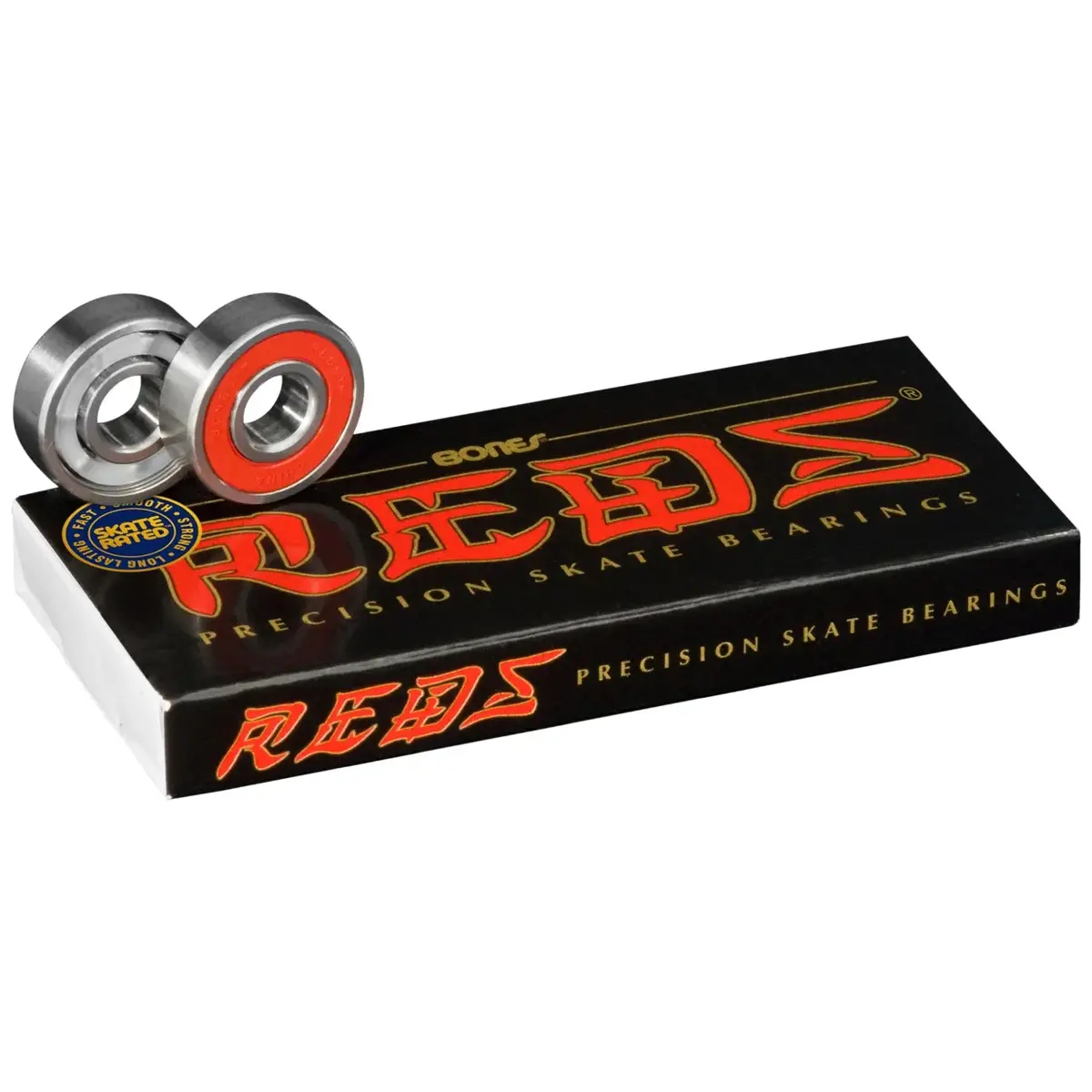 Bones Reds 8Mm Bearings, Pack Of 8 1
