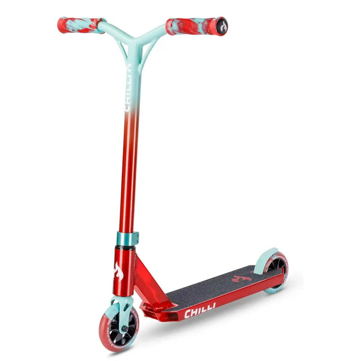 Chilli Base Jumpstart Complete Stunt Scooter, Red/Teal 1