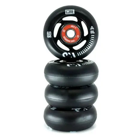 Core Aero Inline Skate Wheels 60Mm - Black 1