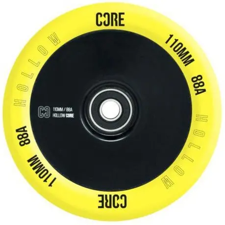 Core Hollow Stunt Scooter Wheel V2 110Mm - Yellow/Black 1