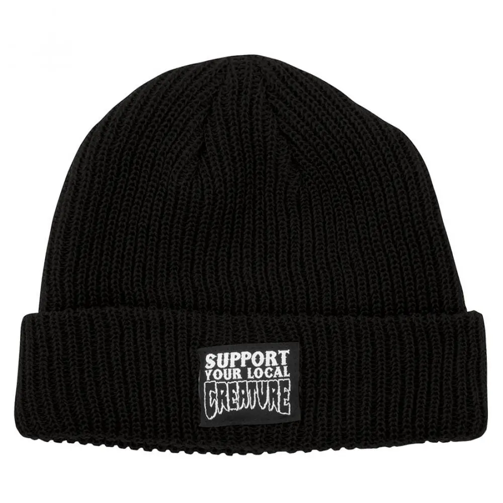 Creature Support Longshoreman Beanie, Black 1