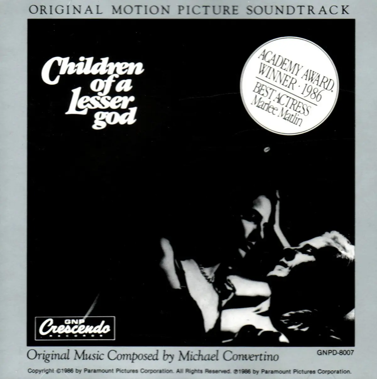 Children Of A Lesser God - Original Soundtrack By Michael Convertino 1