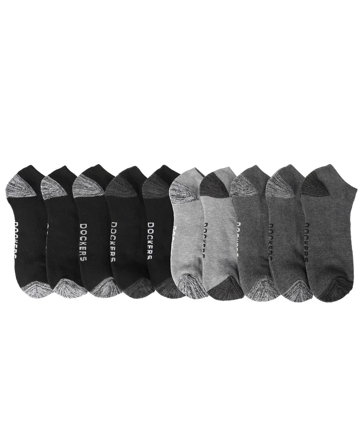 Dockers Men's Athletic Socks - 6 And 10-Pairs Low Cut Sports And Workout Socks 1