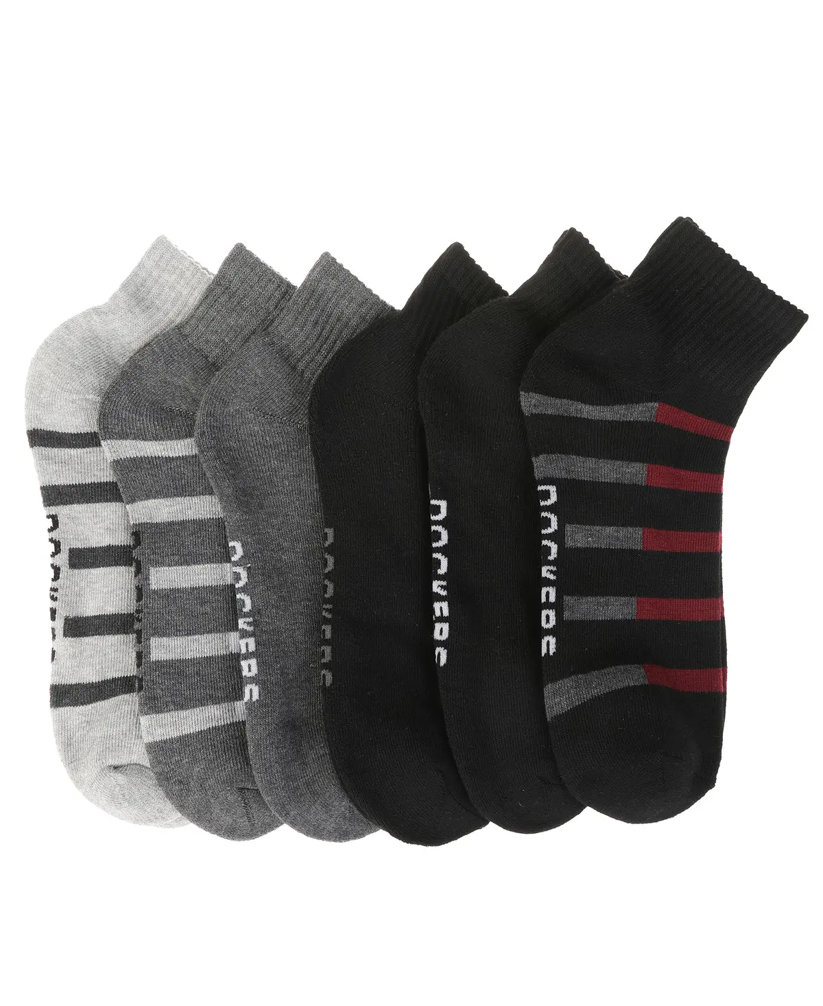 Dockers Mens Athletic Quarter Socks - 6-Pack Cushioned Sports And Workout Socks For Men Size 10-13 1