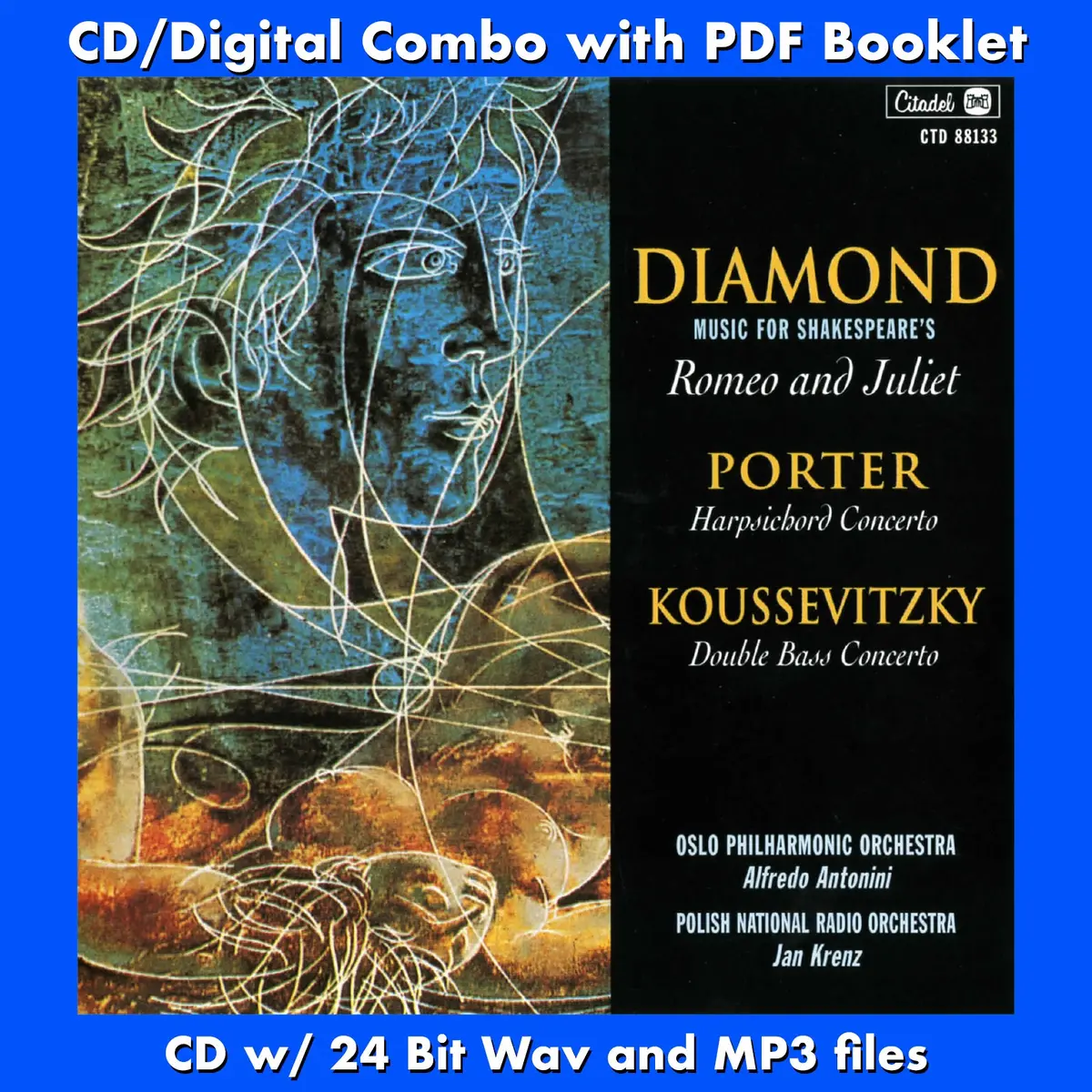 Diamond: Music For Shakespeare's "Romeo And Juliet" / In Memoriam / Concerto For Double Bass And Orchestra / Concerto For Harpsichord And Orchestra 1