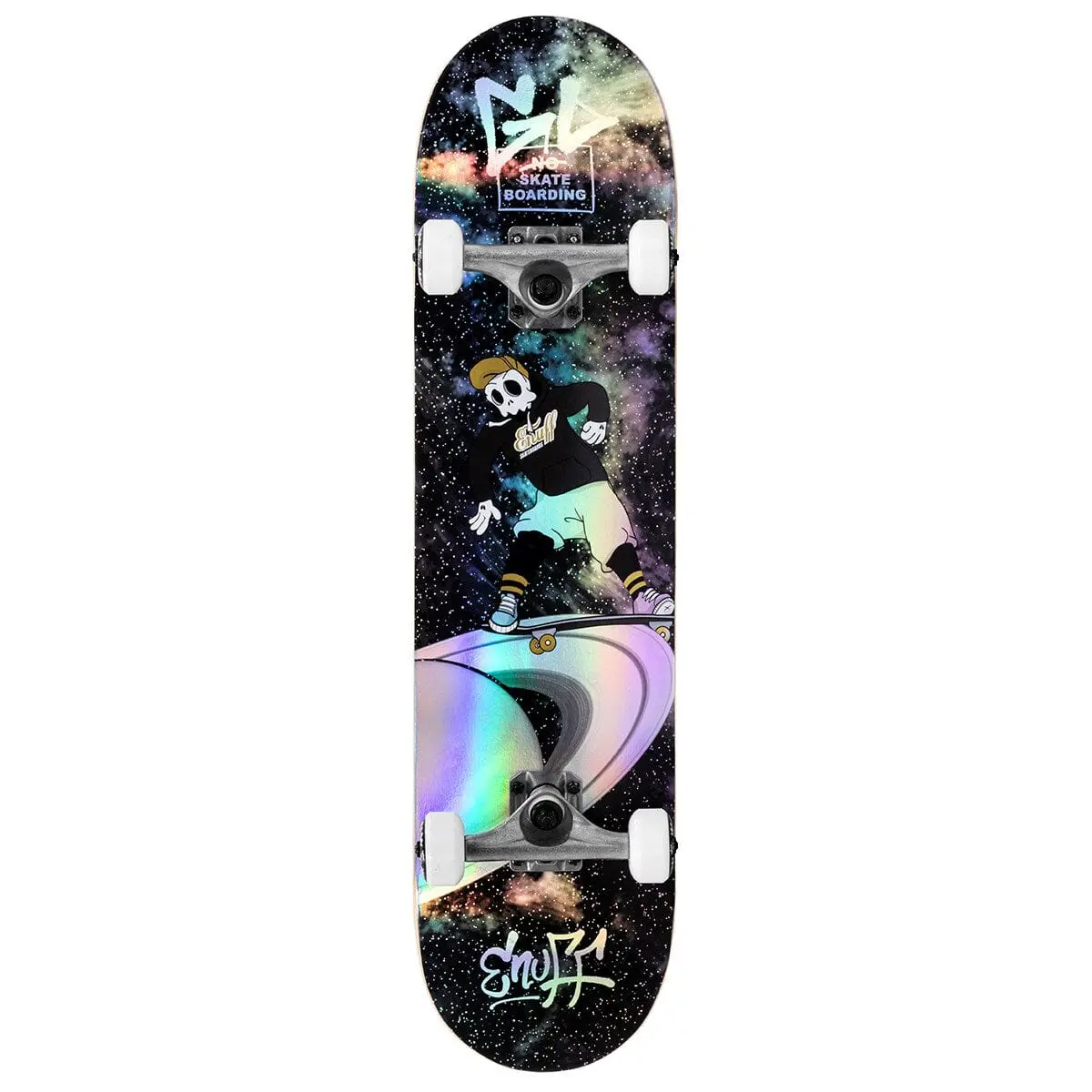 Enuff Skully Hologram Complete Skateboard, Black 1