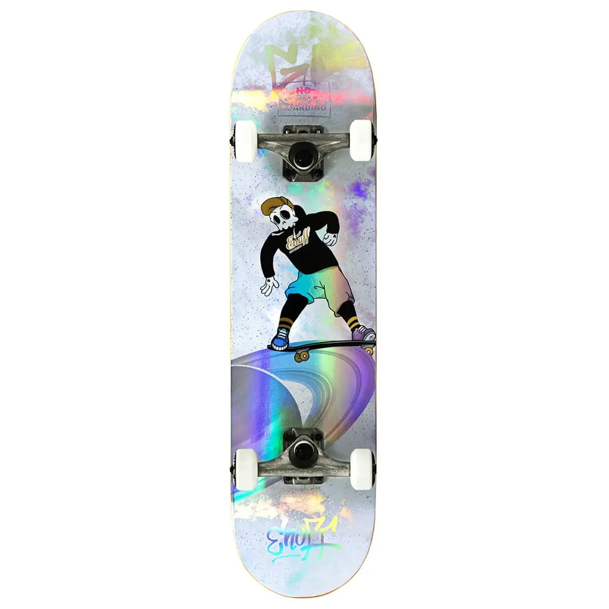 Enuff Skully Hologram Complete Skateboard, White 1