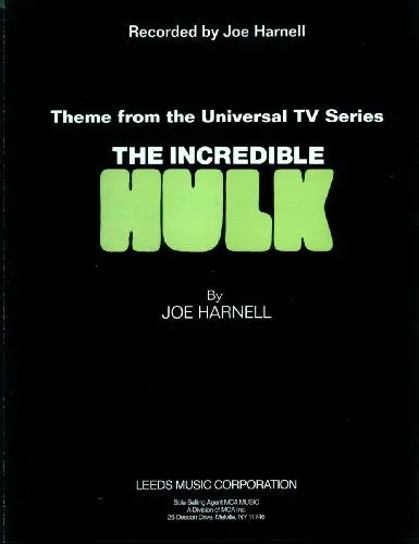 The Incredible Hulk - "The Lonely Man Theme" Sheet Music For Piano (W/ Digital Download) 1
