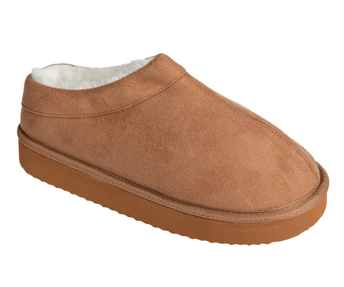 Kensie Platform Slippers For Women - Fuzzy House Shoes, Microsuede Women's Slippers For Indoor Outdoor, Cozy And Comfortable House Slippers For Women 1