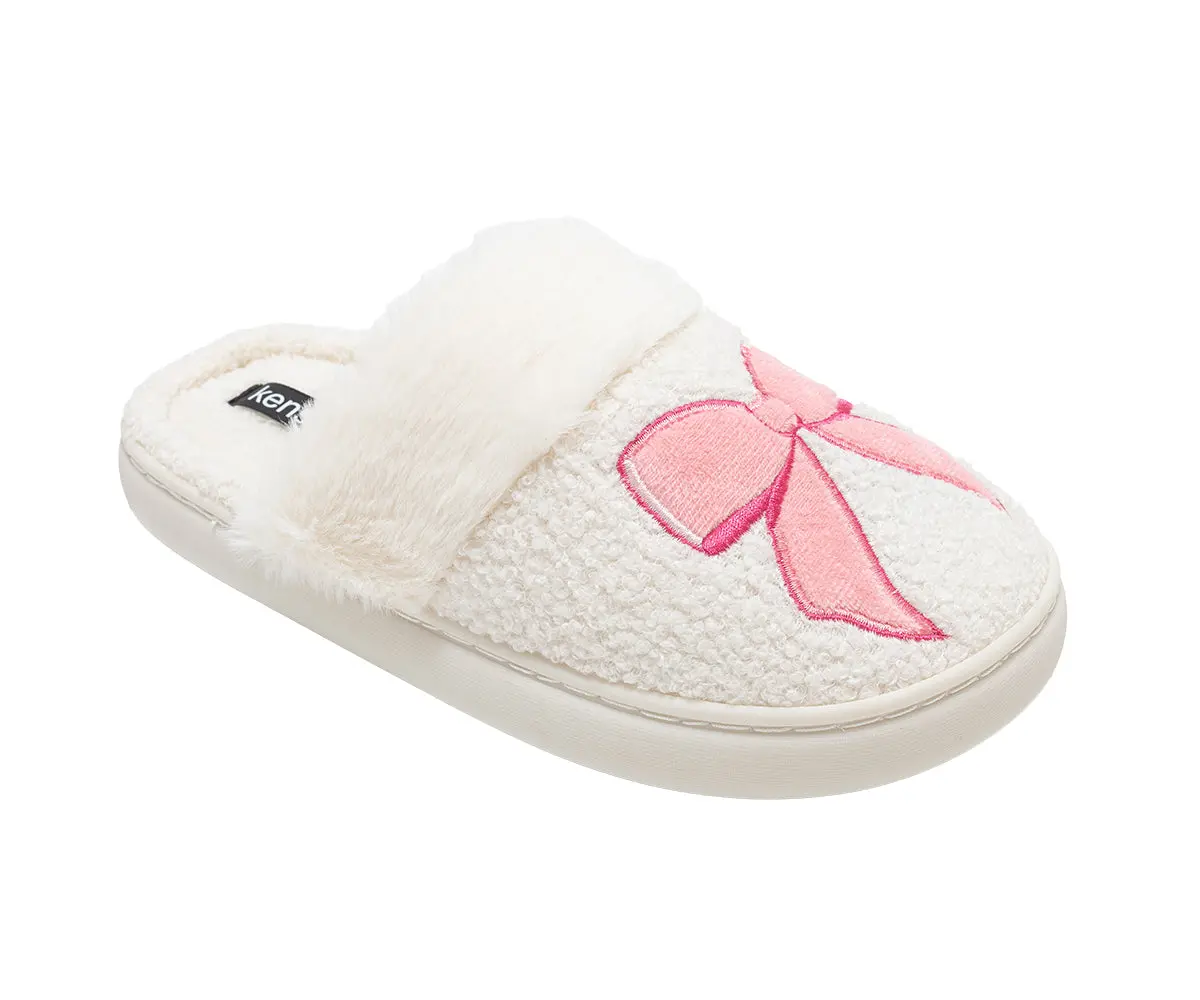 Kensie Women’S Sherpa Slippers – Fuzzy Slippers For Women, Cozy House Slippers For Woman, Soft Sherpa Slip-On Slippers 1
