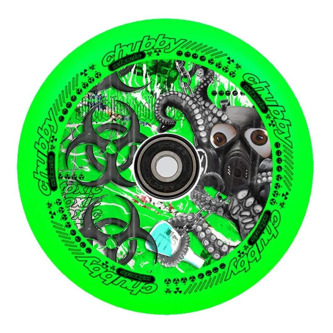 Chubby Lab Stunt Scooter Wheel Neon Green 110Mm 1