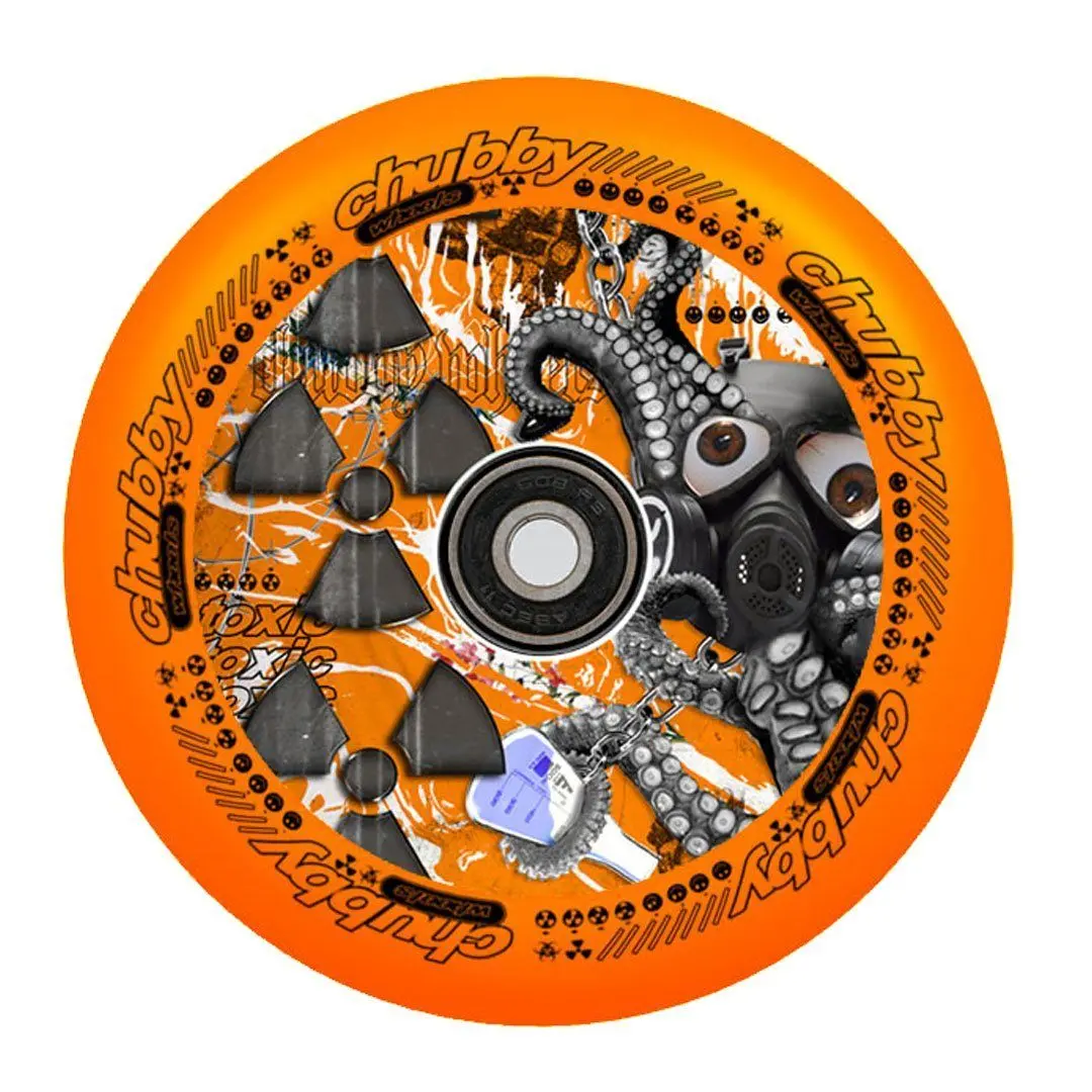 Chubby Lab Stunt Scooter Wheel Neon Orange 110Mm 1