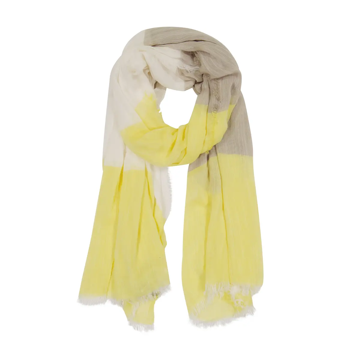 Laundry By Shelli Women's Lightweight Wrap Colorblock Striped Scarf With Shimmer Thread 1