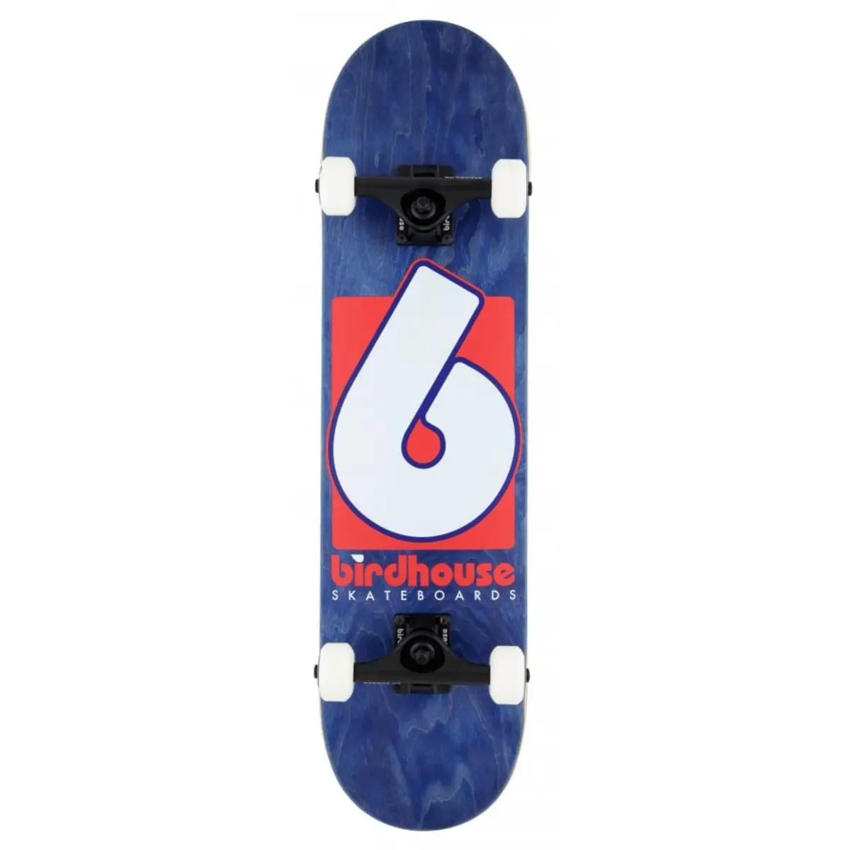Birdhouse Stage 3 B Logo Complete Skateboard 7.75", Navy/Red 1