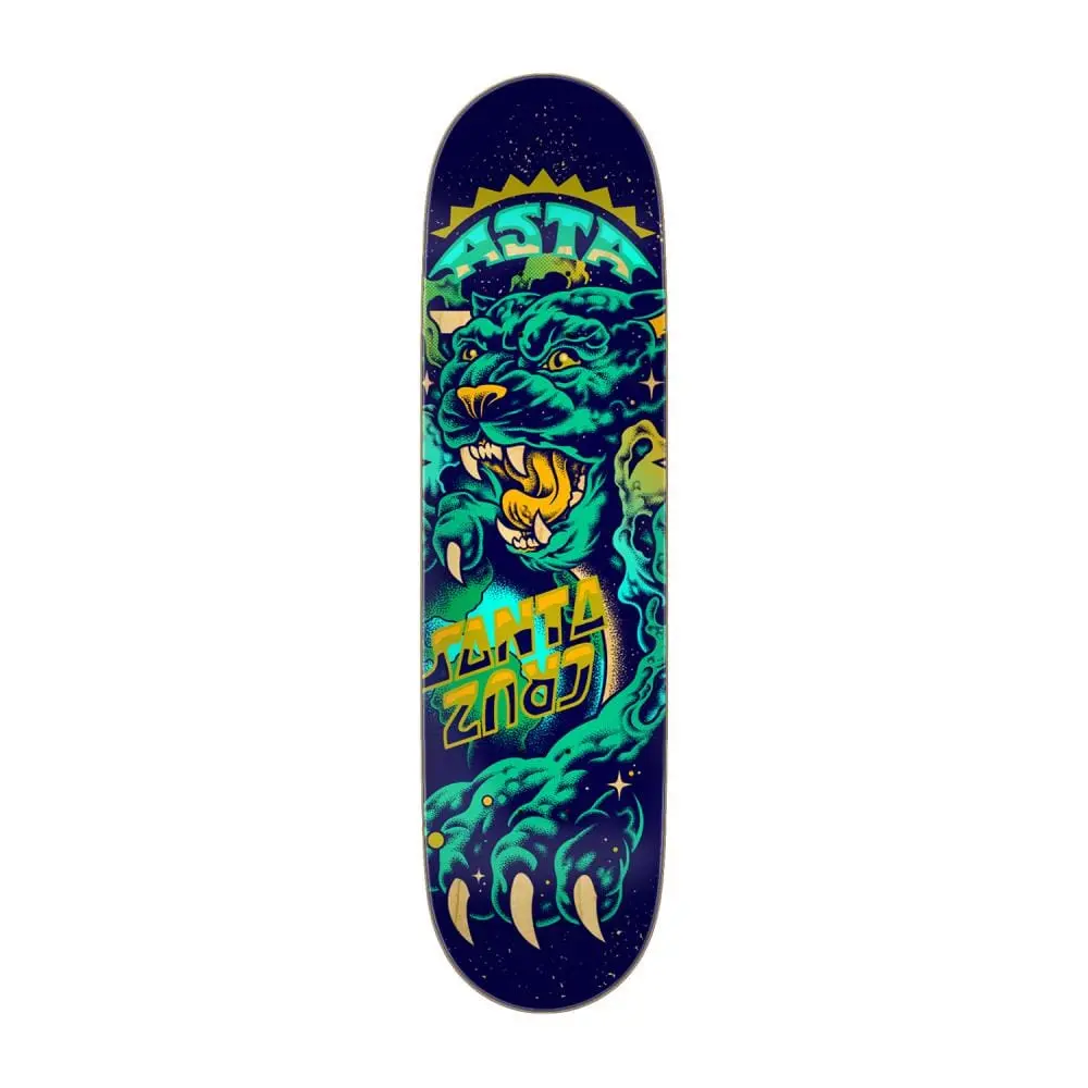 Santa Cruz Asta Space Cat Twin Pro Skateboard Deck, 8.2" 1