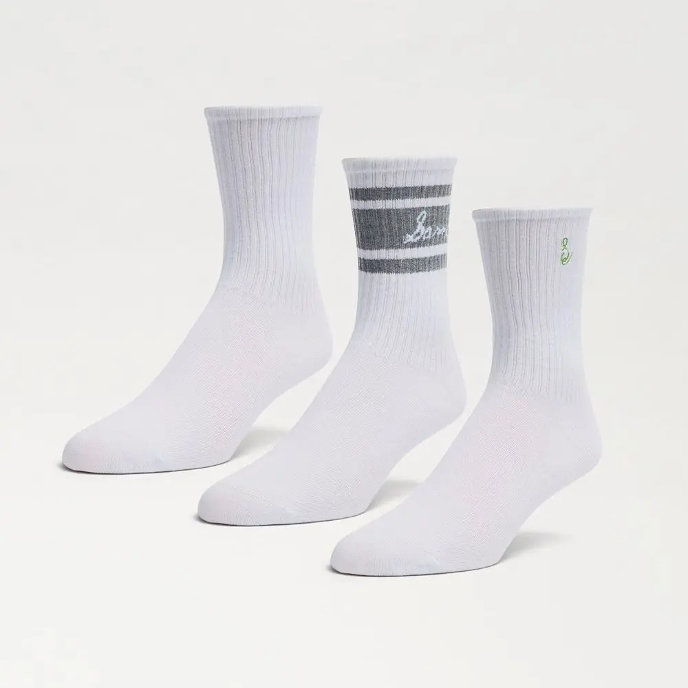 Sam Edelman Women's Crew Socks - 3-Pack Cotton Athletic Gym Socks For Ladies, Crew Length Workout Socks Lightweight Boot Socks For Women 1