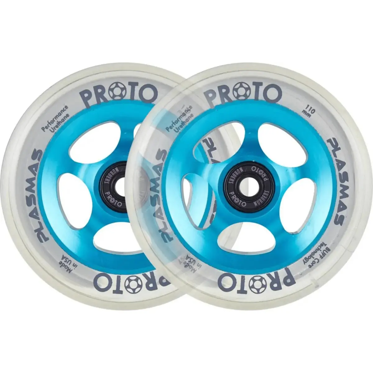 Proto Plasmas 110Mm Pro Scooter Wheels, Electric Blue 1