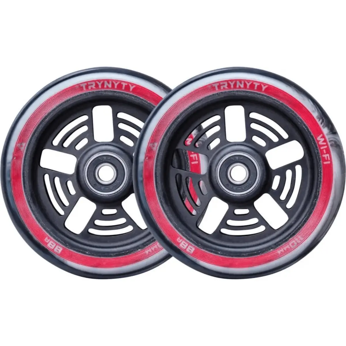 Trynyty Wi-Fi 110Mm Pro Scooter Wheels, Black (Pair) 1