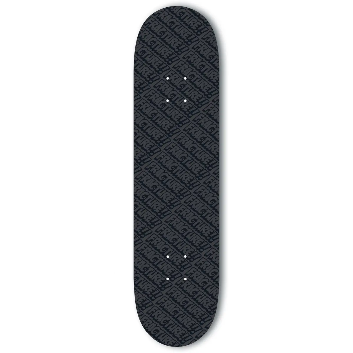 Fracture Skateboards All Over Comic Skateboard Deck Black, 8.0" 1