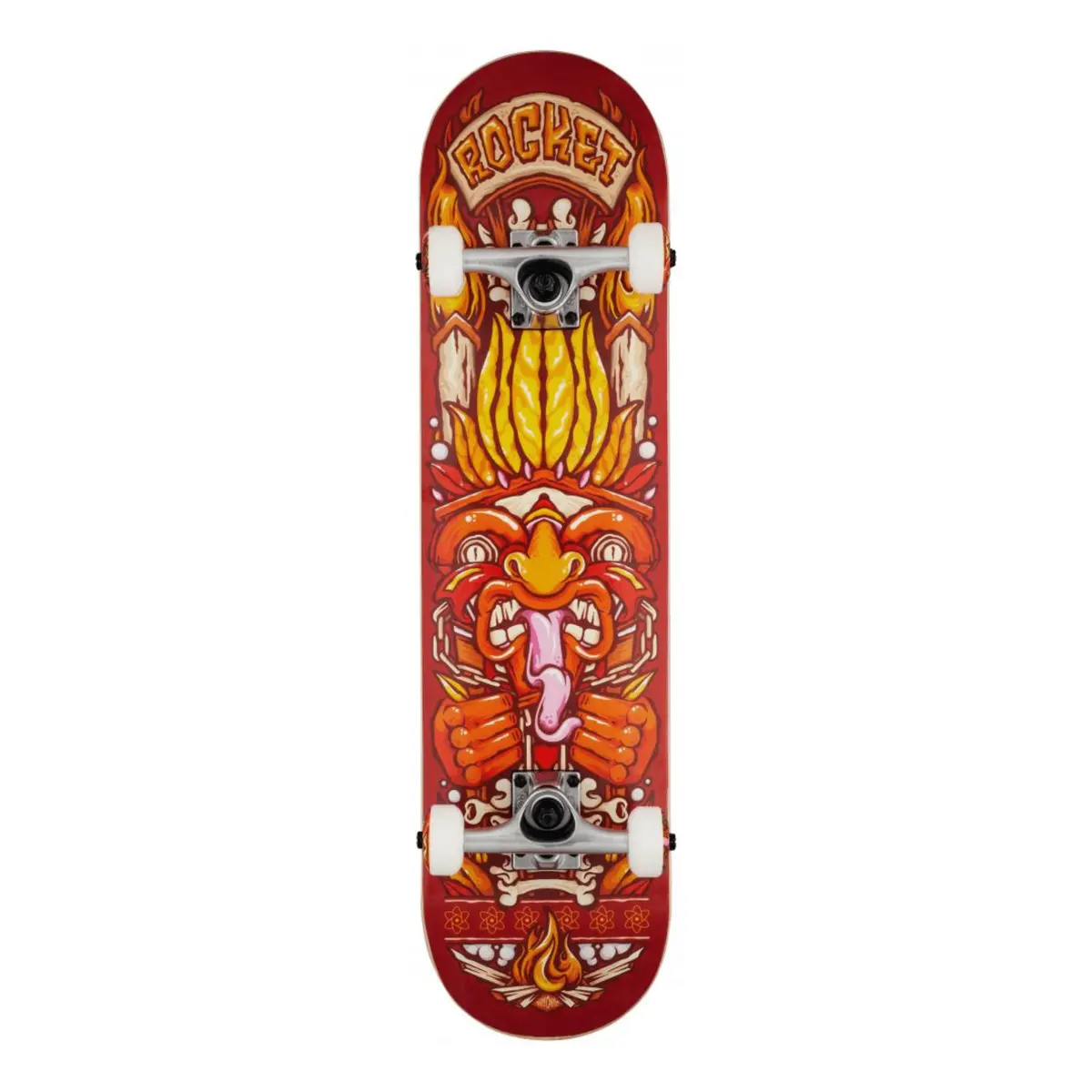 Rocket Chief Pile-Up Complete Skateboard 7.75", Red 1