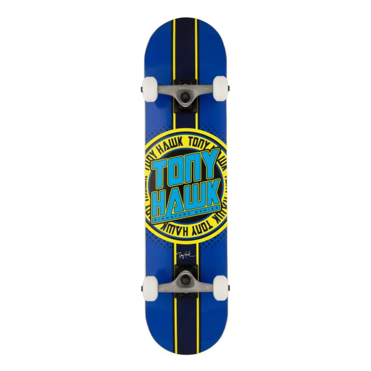 Tony Hawk Ss 180+ Badge Logo Complete Skateboard 7.5", Blue/Yellow 1