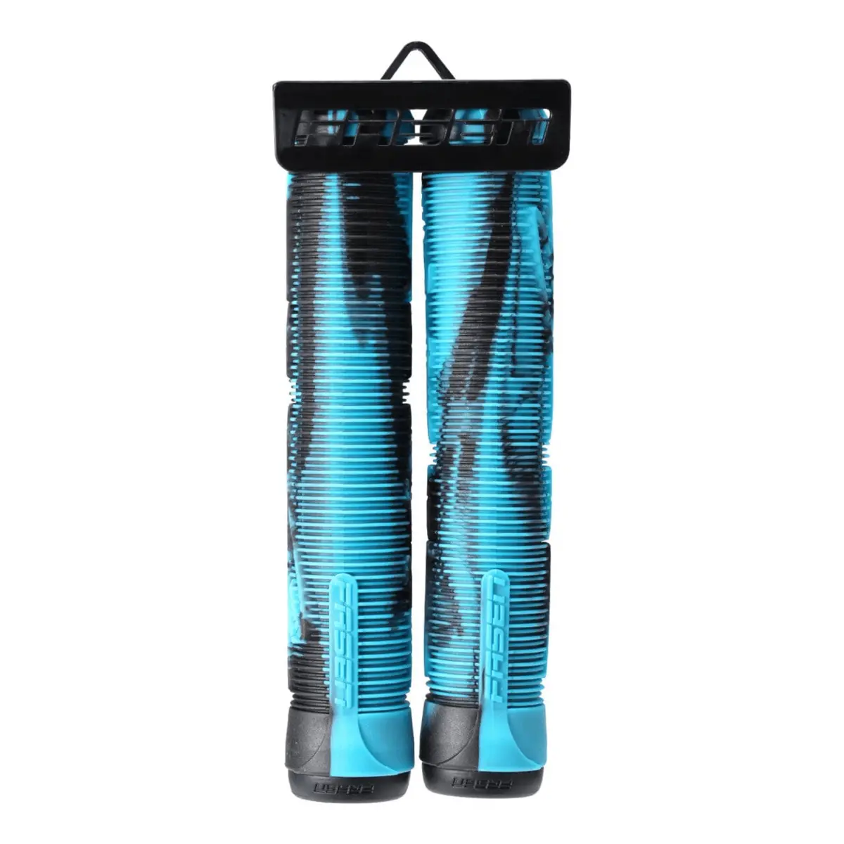 Fasen Fast Scooter Grips - Black/Teal 1