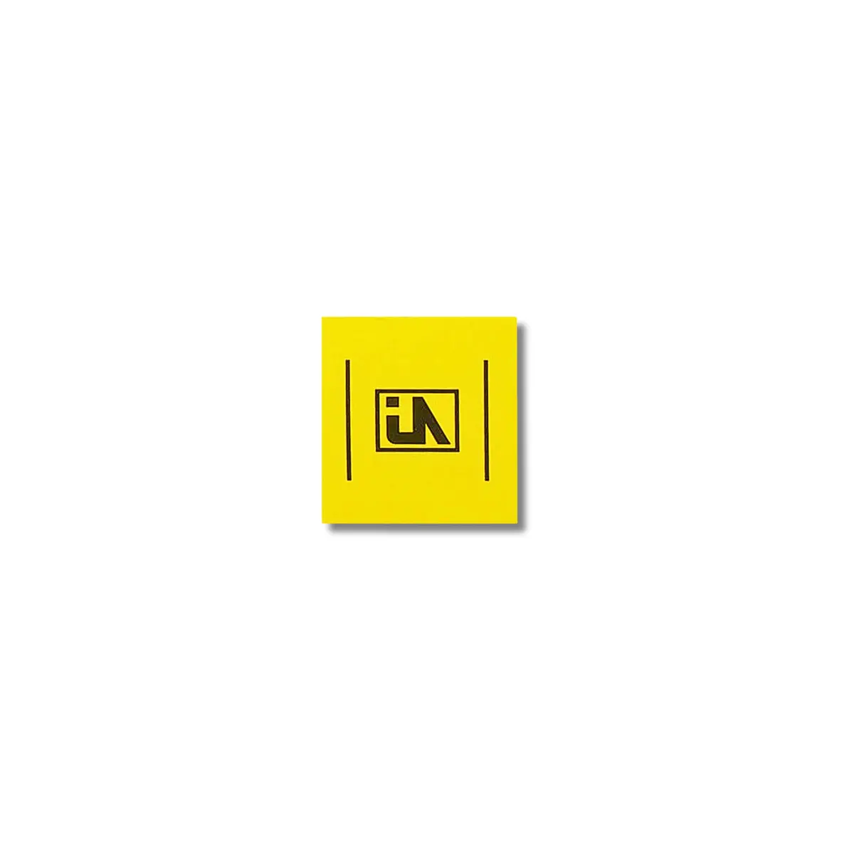 Urbanartt Square Sticker, Yellow 1