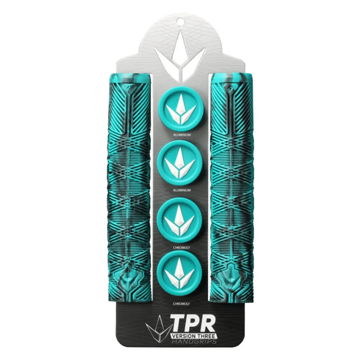 Blunt V3 Hand Grips, Black/Teal 1