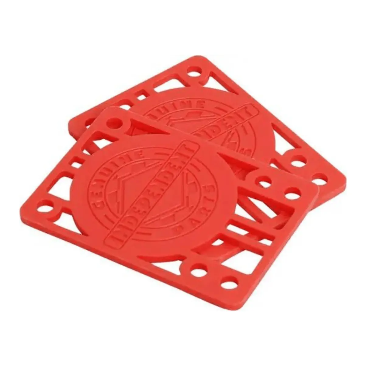 Independent Trucks 1/4" Skateboard Riser Pads, Red 1