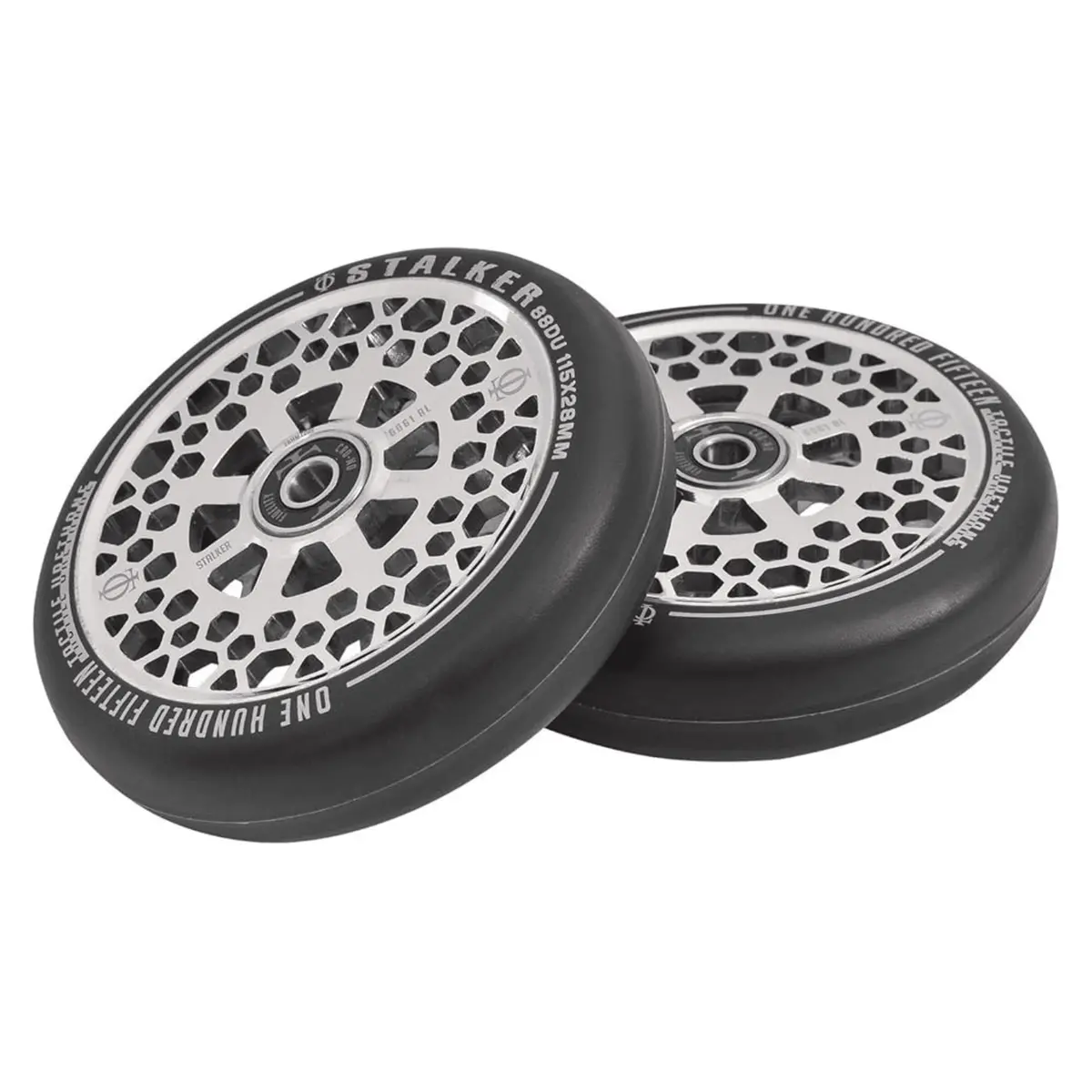 Oath Stalker Scooter Wheels 115Mm X 28, Neo Silver 1