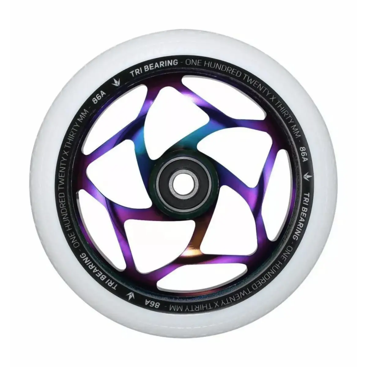 Blunt Prodigy 120Mm Scooter Wheel, Oilslick/White 1